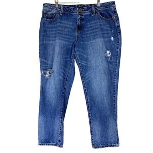 Mynt 1792 Straight Leg Distressed Jeans - 16